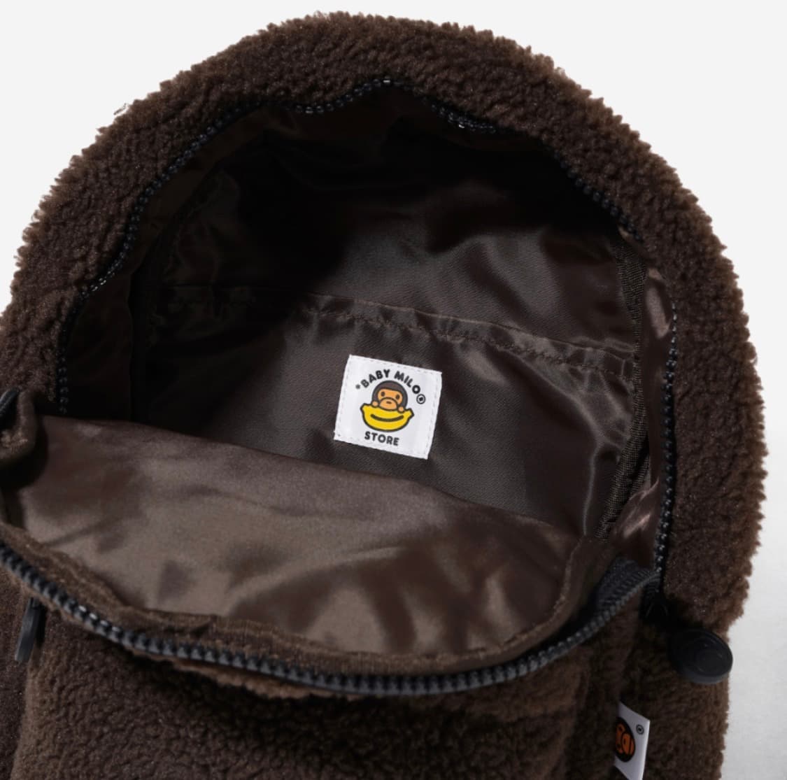 베이프 베이비 마일로 미니 퍼 백팩 브라운 상품이미지4