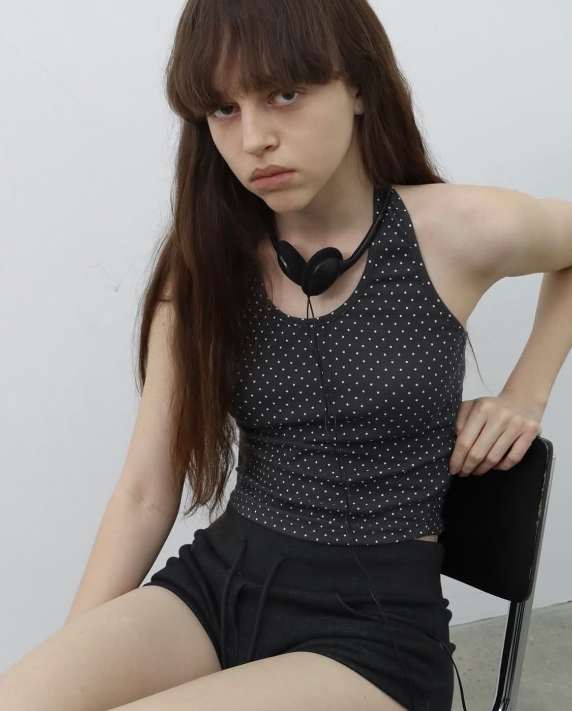 블랙업 도트 나시  상품이미지3