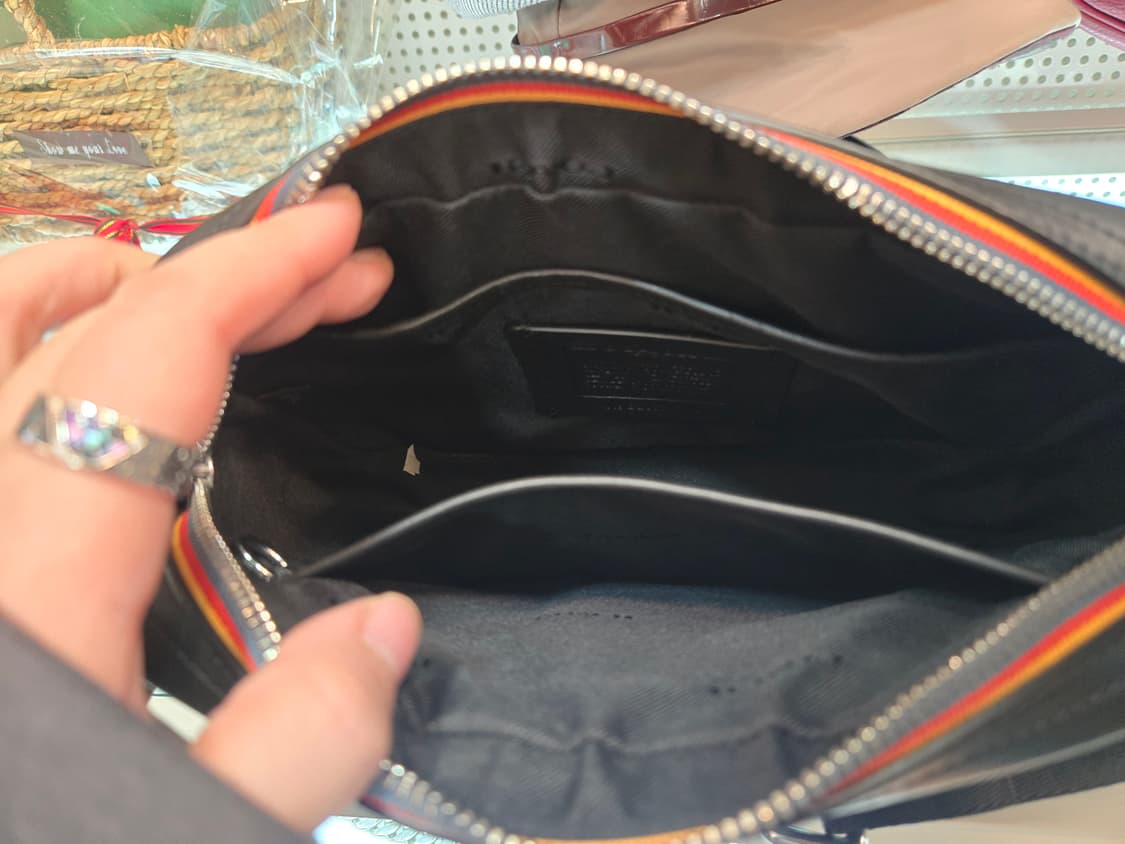 코치(Coach) 시그니처 캔버스 아카데미 크로스바디 백 상품이미지5