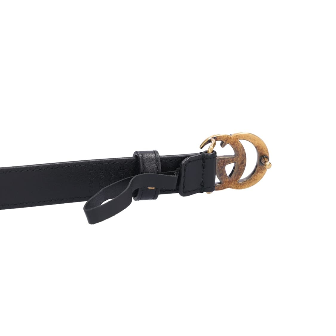 구찌 409417 GG 버클 벨트 레더 블랙  상품이미지2