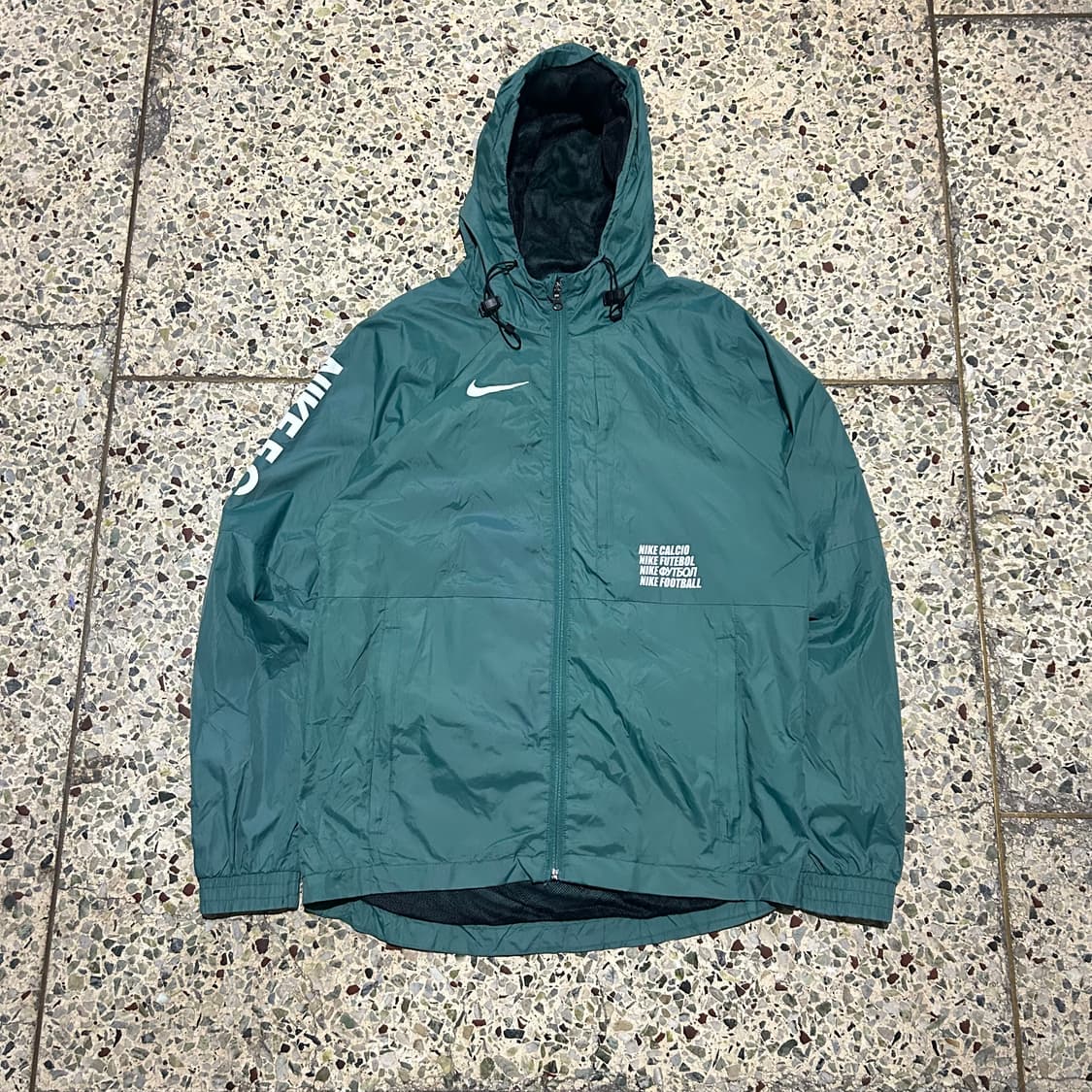 나이키(NIKE) 그린 빅로고 후드 바람막이 상품이미지1