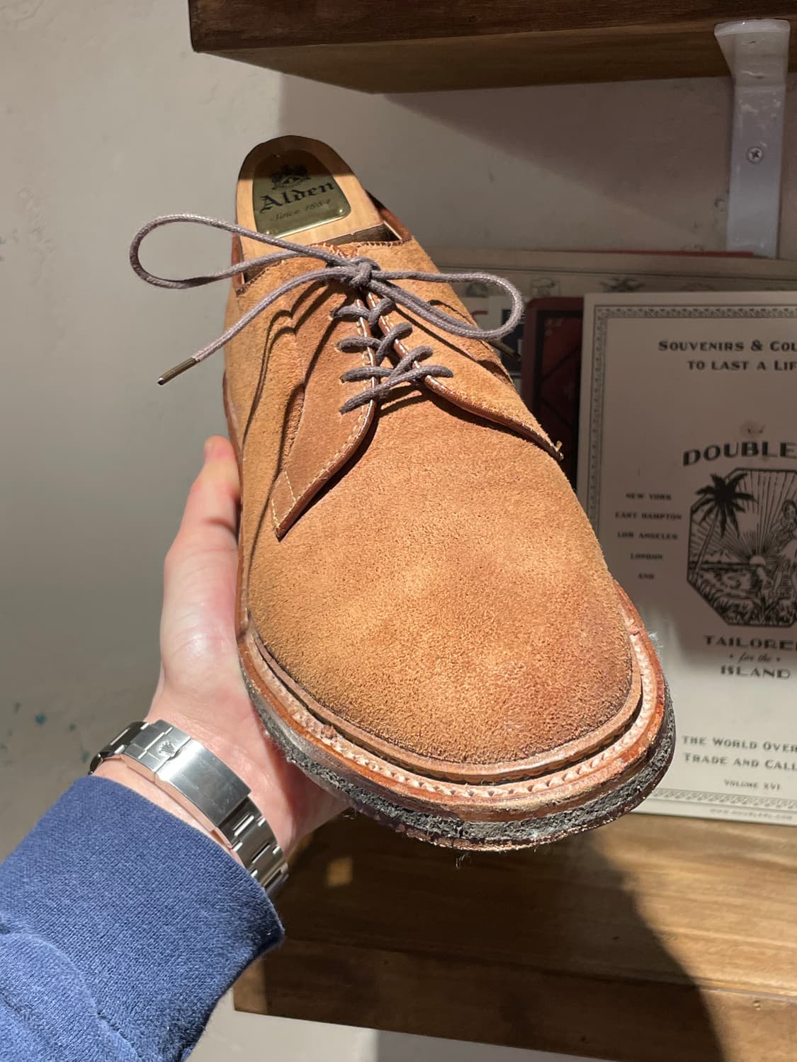 Alden 알든 스너프 스웨이드 플레인토 판매 rrl 상품이미지5