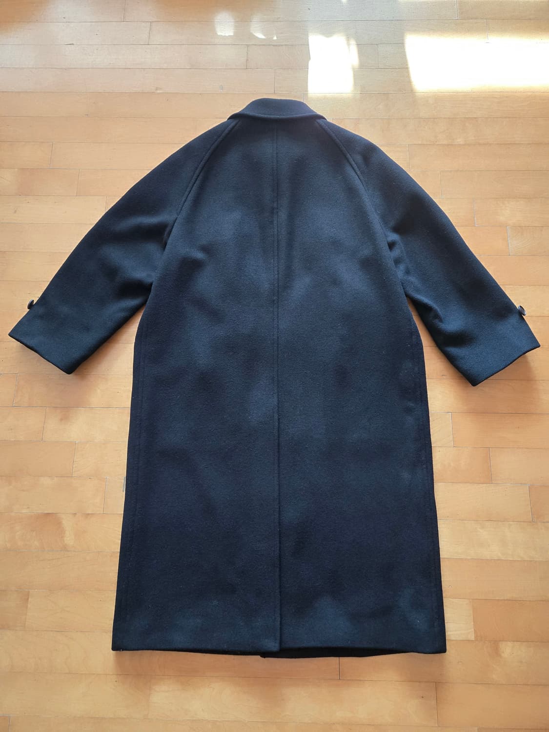 무탠다드X깡스타일리스트 캐시미어 블렌드 맥시 발마칸 코트 [블랙 / M] 상품이미지4