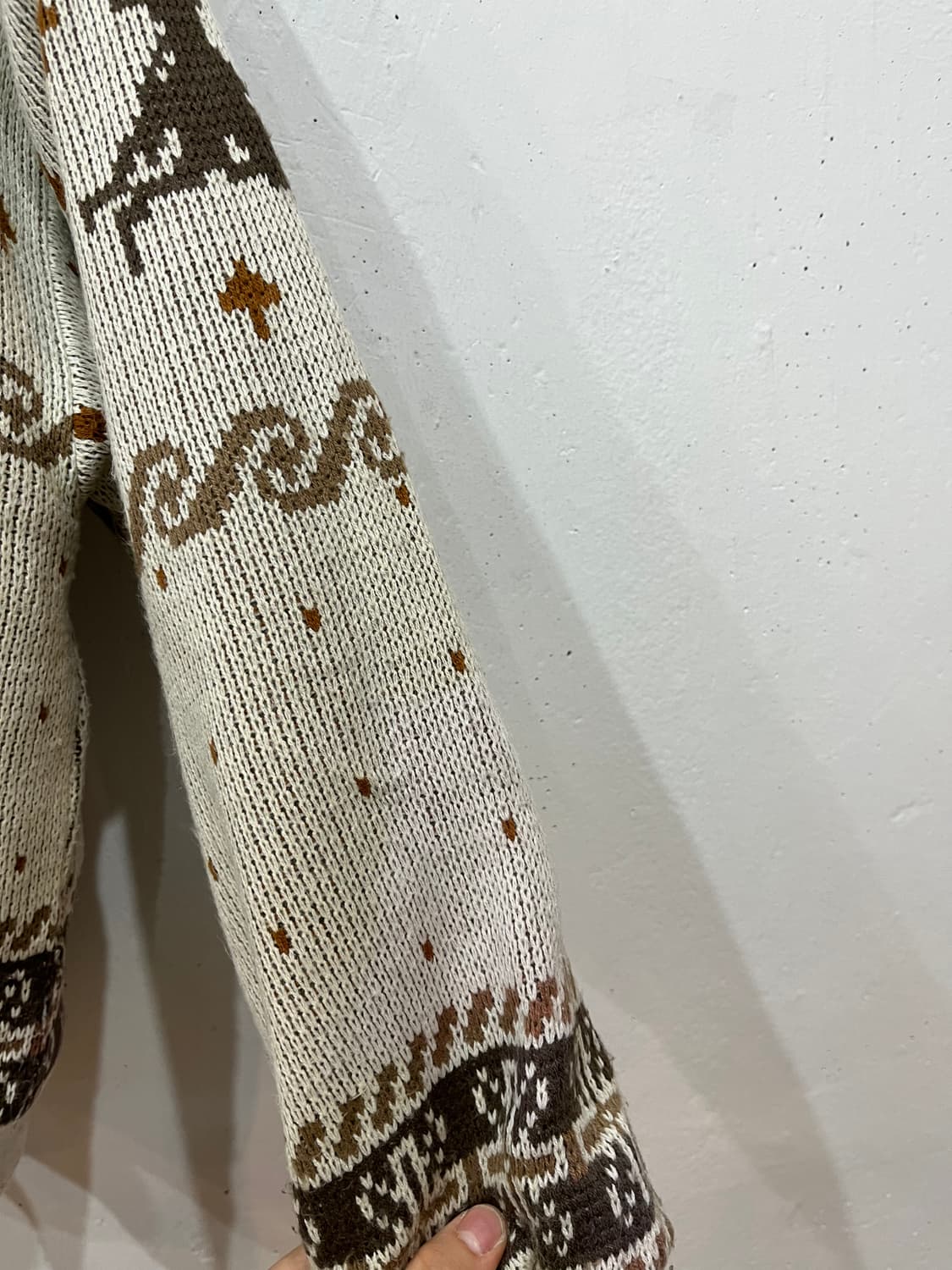 PENDORA 노르딕 벌키 니트집업 자켓 상품이미지4