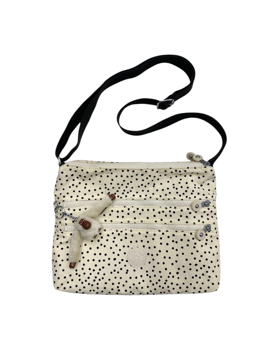 키플링 y2k 땡땡이 화이트크로스 상품이미지1