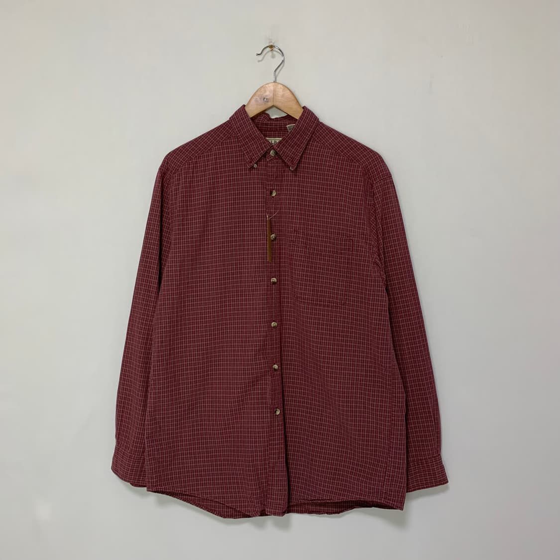 엘엘빈 빈티지 레드 체크 셔츠 여성 XL 남성 L 상품이미지1