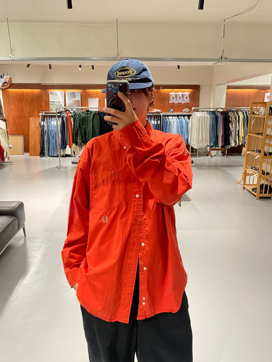 Tommy hilfiger shirt  (Orange color) 상품이미지3