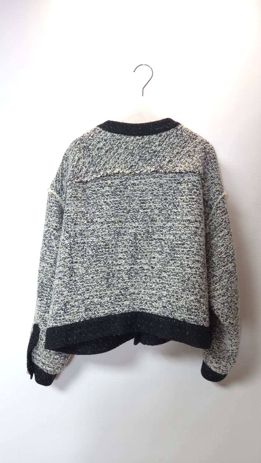 한섬 폼더스토어 보카시 글리터 트위드 자켓 M 사이즈 상품이미지5