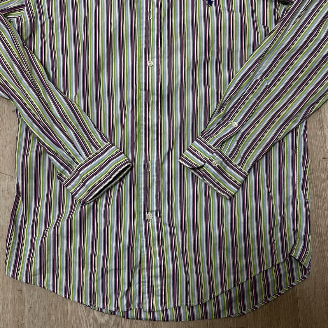 폴로 랄프로렌 스트라이프 셔츠 L/100  상품이미지3