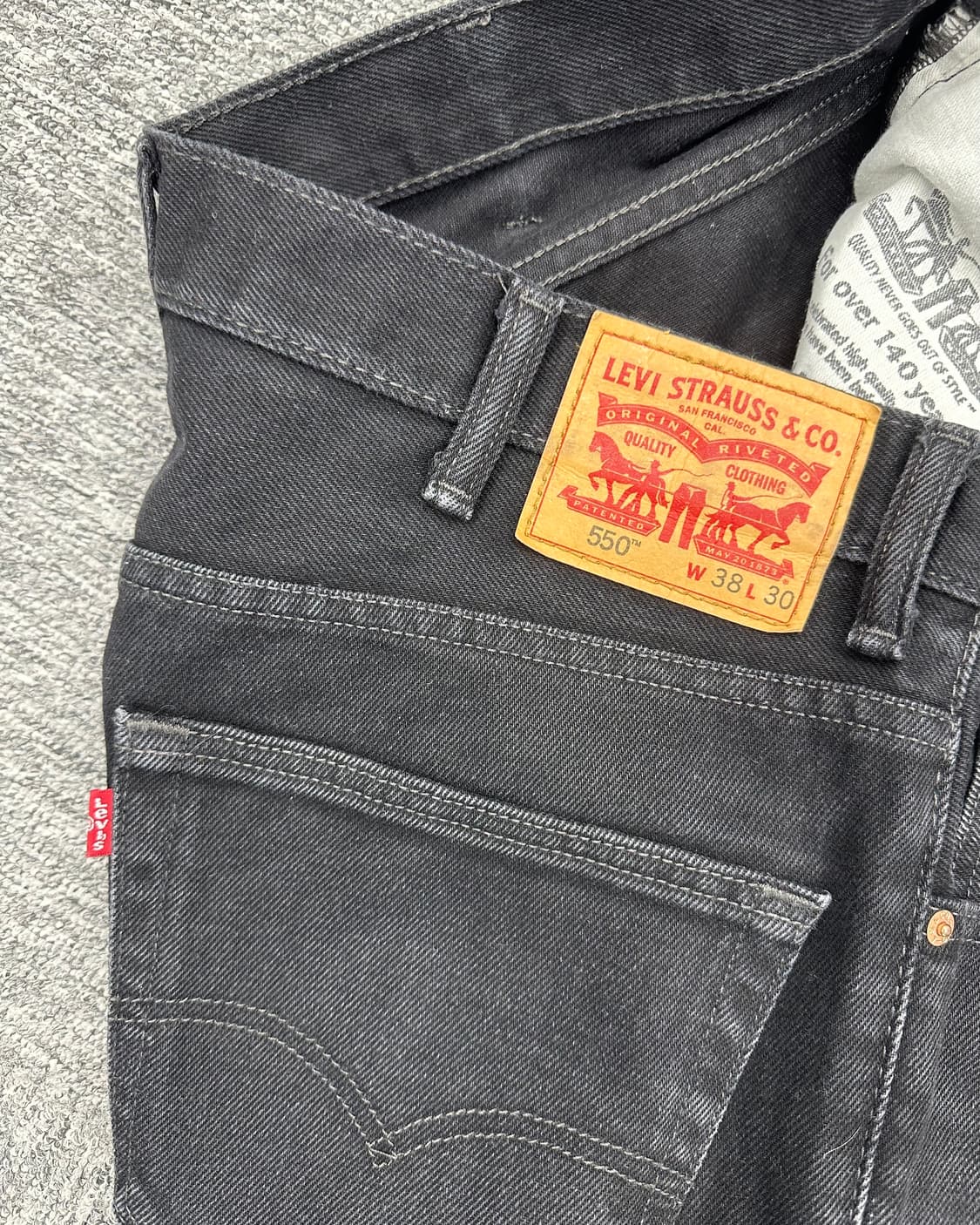 (허단48)00'S 리바이스 550 블랙-M1777 상품이미지4