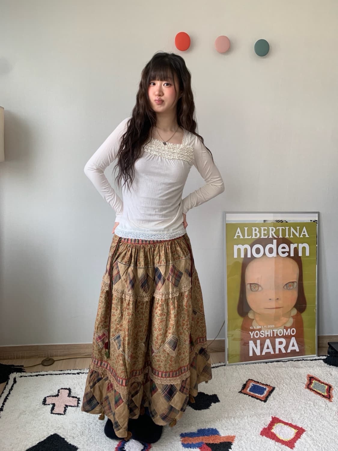 ethnic patchwork skirt 상품이미지2