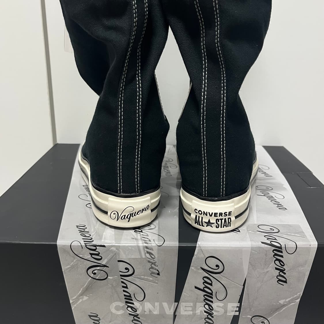 [us9]바퀘라 x 컨버스 25fw 엑스하이 슬라우치/블랙 상품이미지3