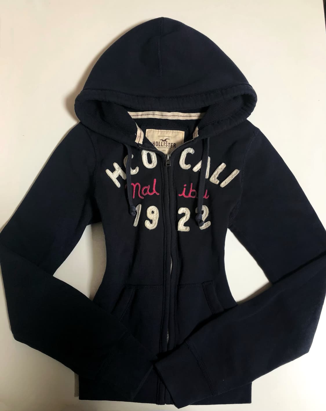 초희귀 대대장 홀리스터 딱붙핏 후드집업 다크네이비 상품이미지2