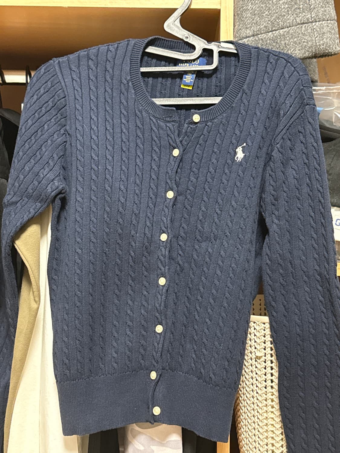 폴로랄프로렌 네이비 여성 가디건 XL 상품이미지1