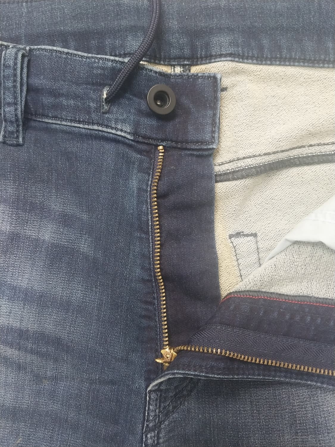 [34] 디젤 디바이드 드로스트링 캐롯 조거진 데님 스웨트팬츠 상품이미지6