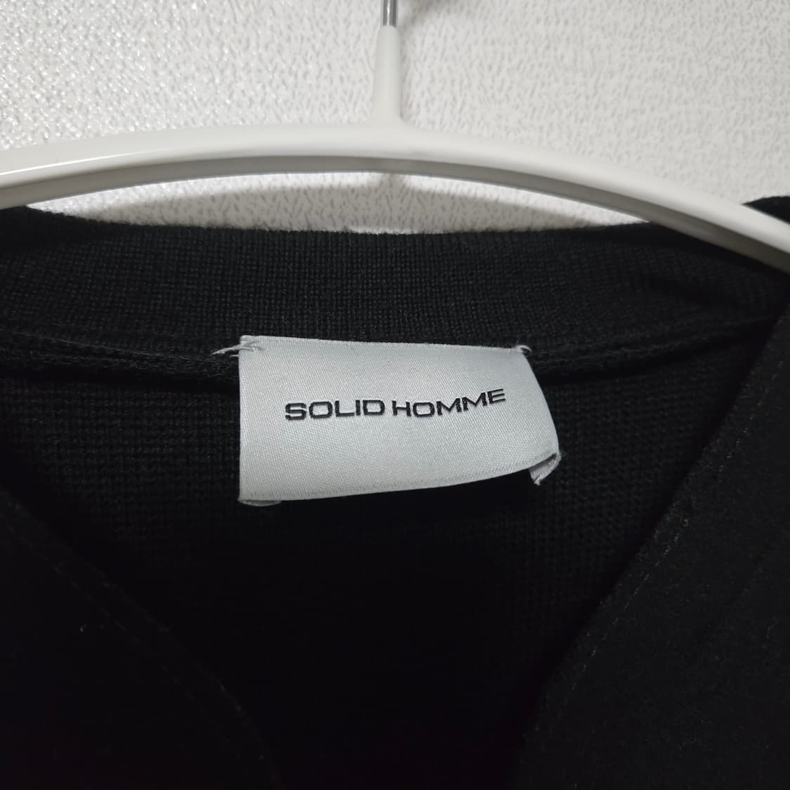 솔리드옴므 블랙 캐시미어 니트 / 남성 니트/남자 니트  상품이미지2