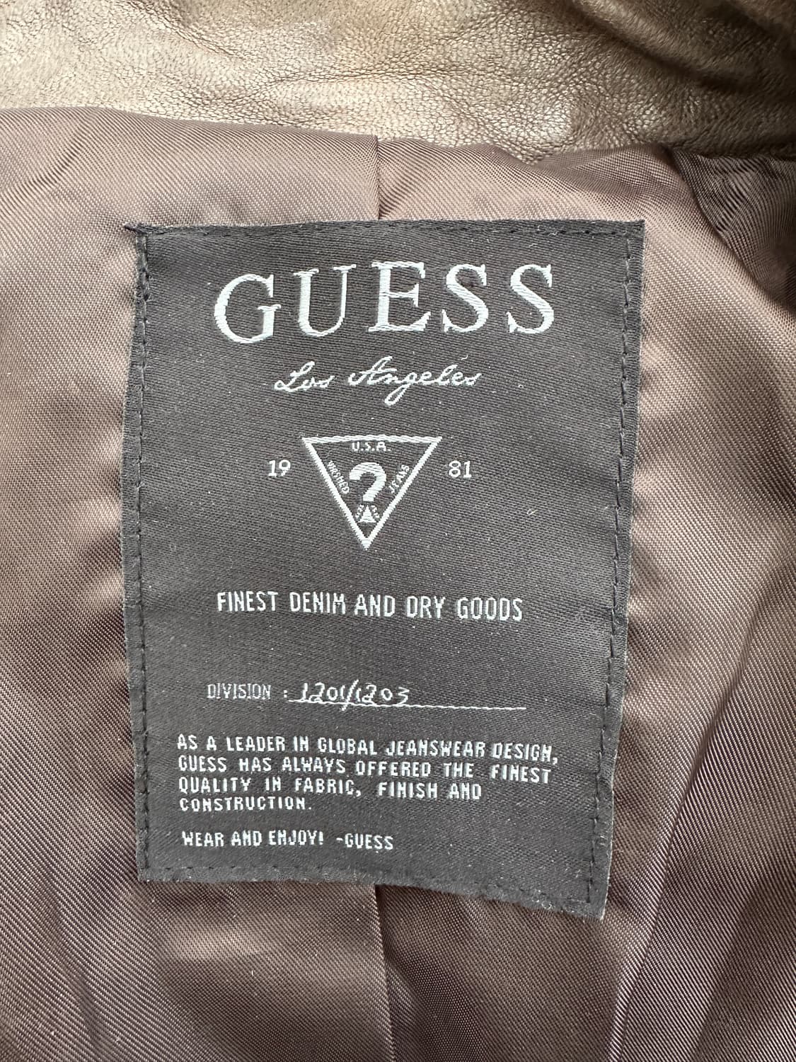 (L)게스 쉽스킨 빈티지 레더자켓 상품이미지6