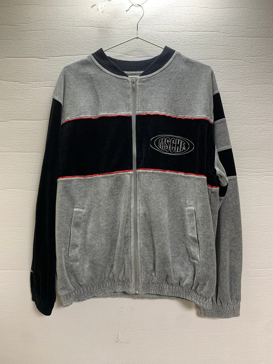 MSCHF 미스치프 벨벳 트랙 자켓 그레이 상품이미지1