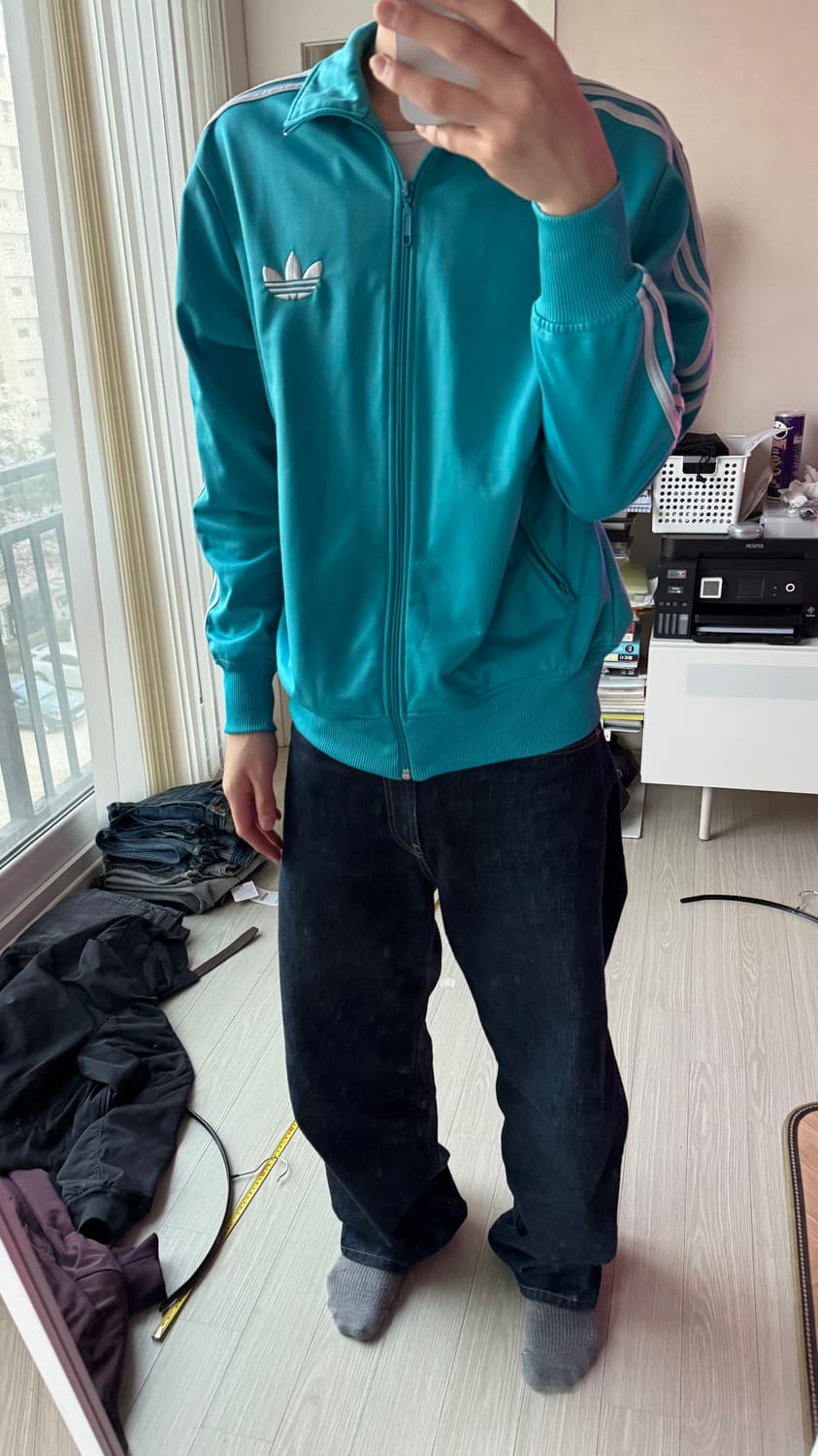 아디다스 파이어버드 트랙탑 하늘색 s 상품이미지2