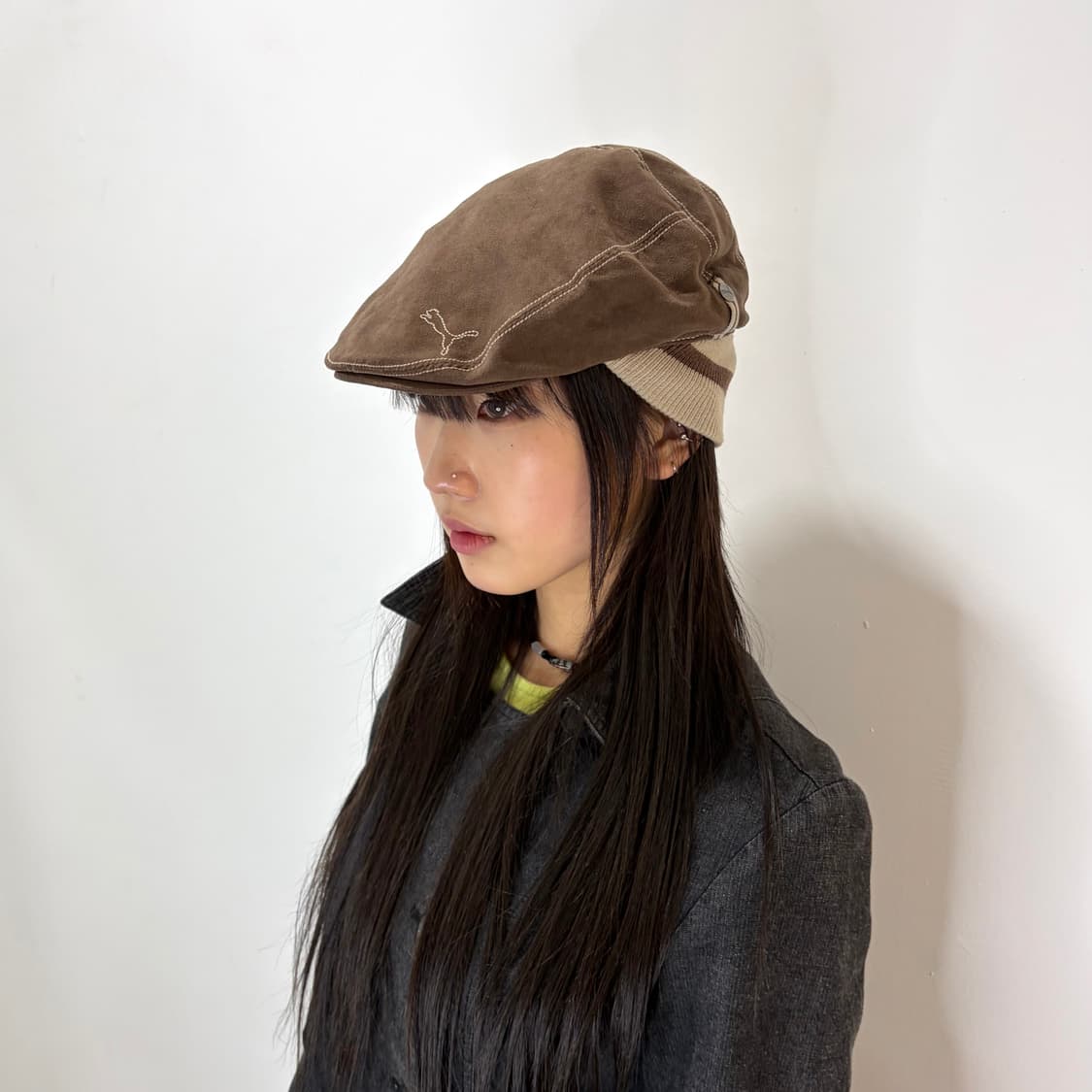 푸마 초코 브라운 헌팅캡 모자 상품이미지1