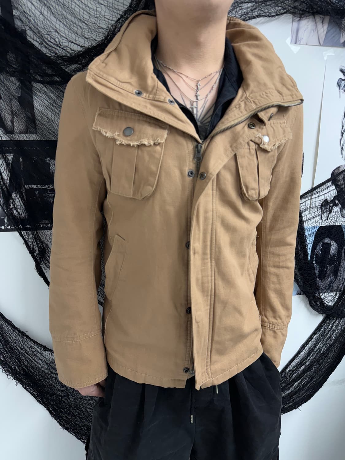 00s lettering detail jacket 상품이미지7