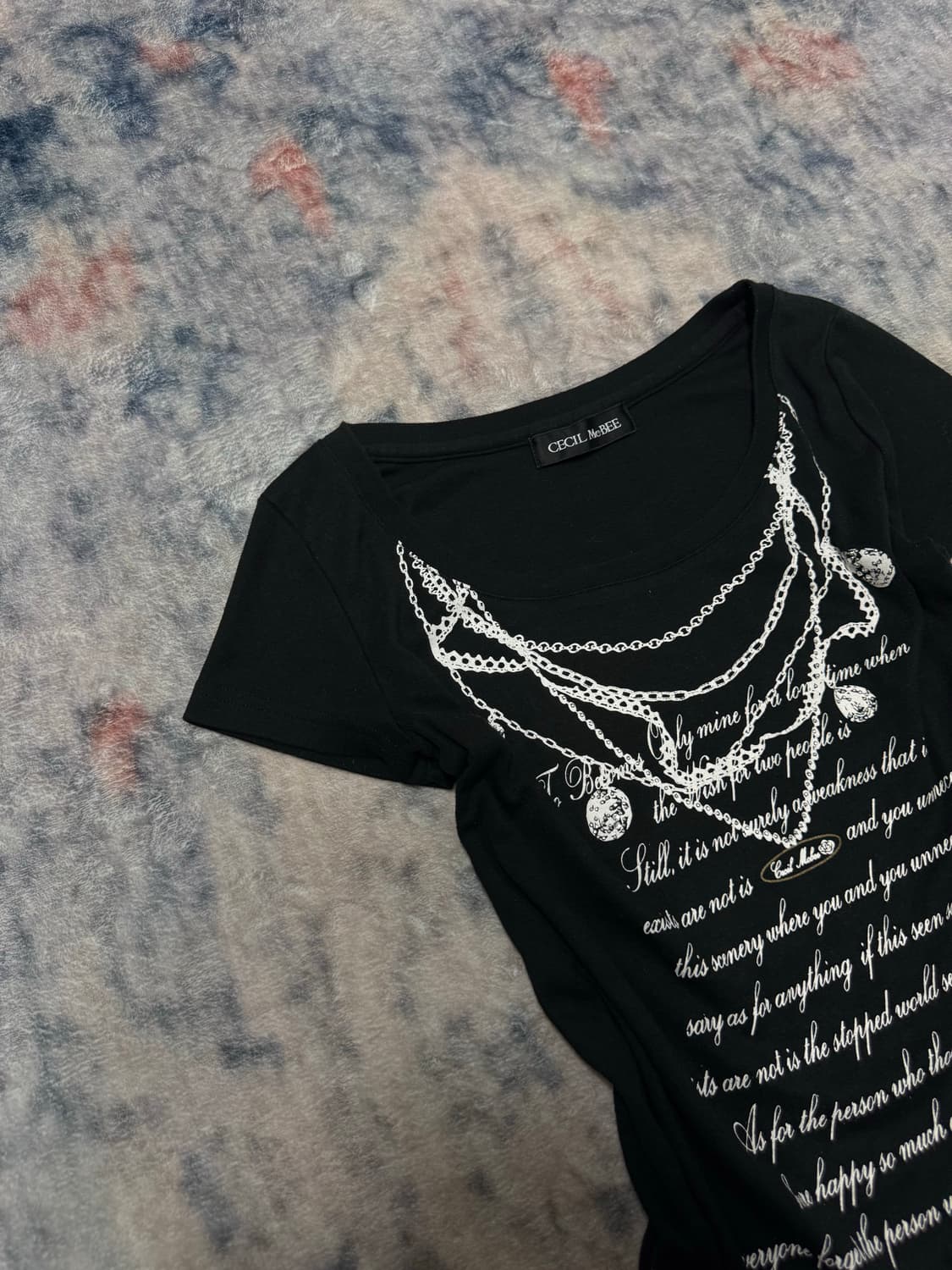 Cecil mcbee necklace printing top 상품이미지3