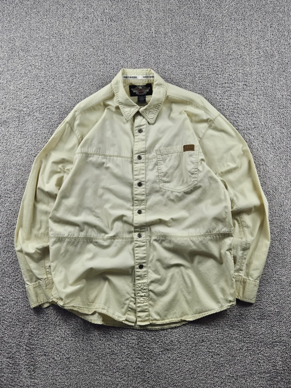 할리데이비슨 플레임 로고 바이커 셔츠 ( L ) / 10712 상품이미지2