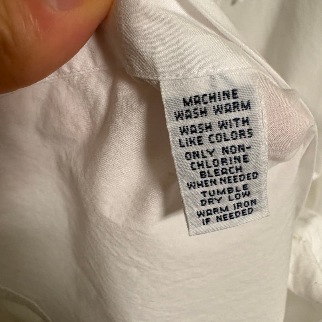 폴로 랄프로렌 클래식핏 코튼 셔츠 / 화이트, XL 상품이미지8