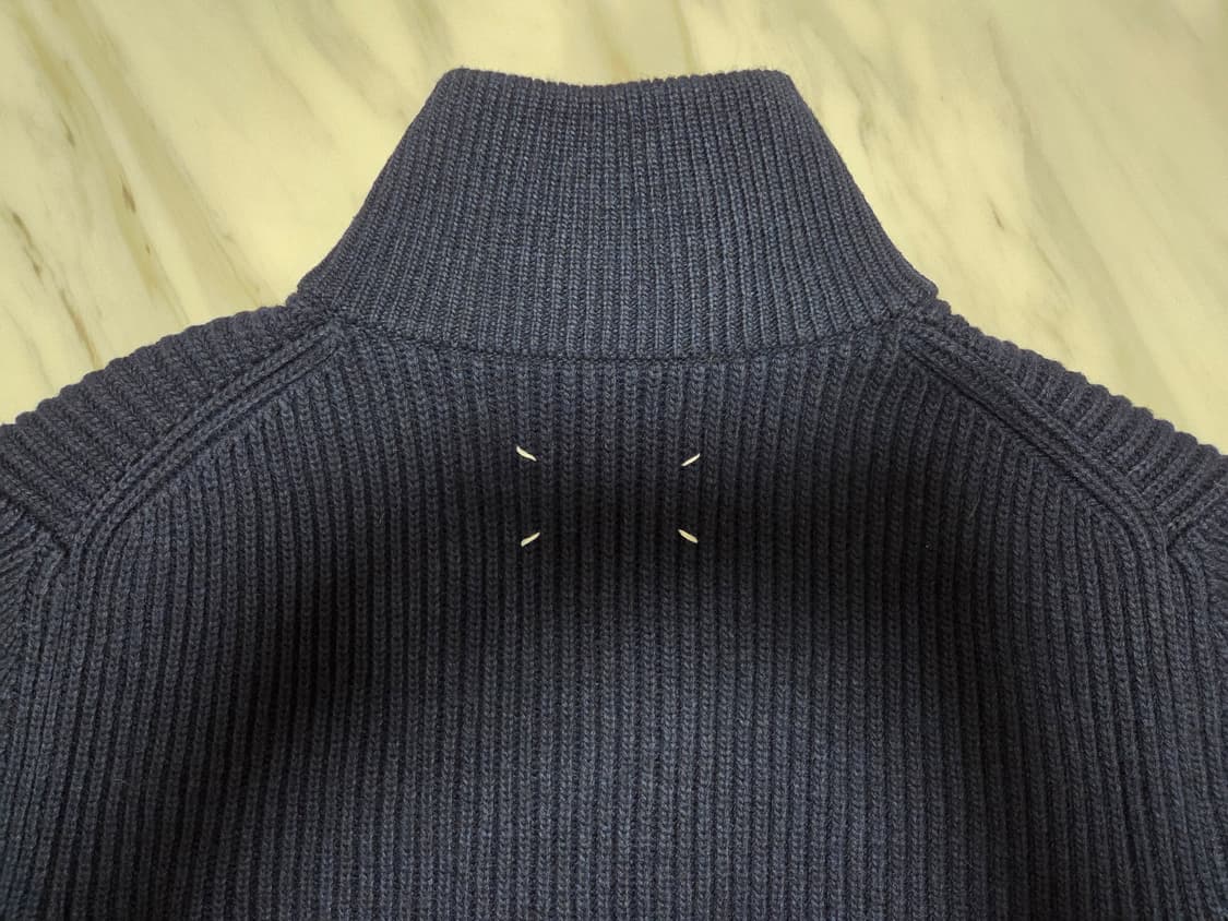 메종마르지엘라 네이비 니트 집업 상품이미지8