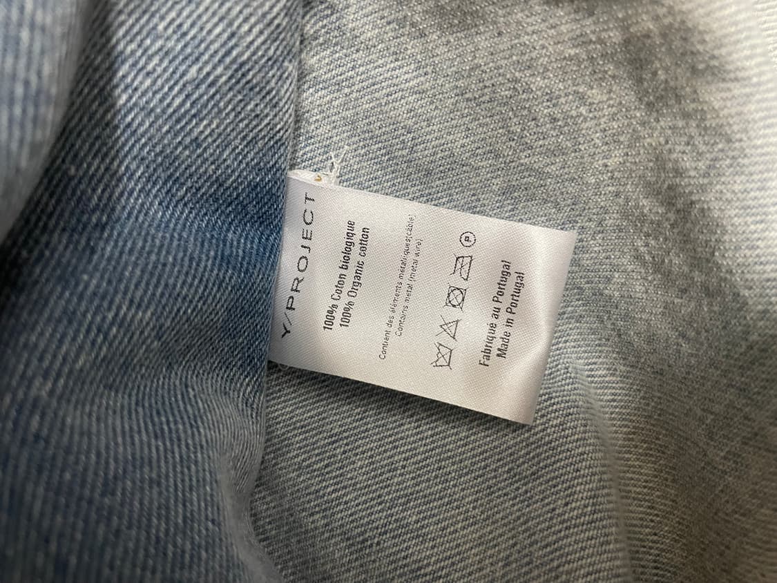 Y/Project 데님 와이어 카바스 백 상품이미지3