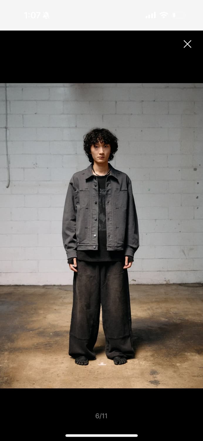 해칭룸 리버스 트러커 자켓 차콜 3사이즈 팝니다 상품이미지4