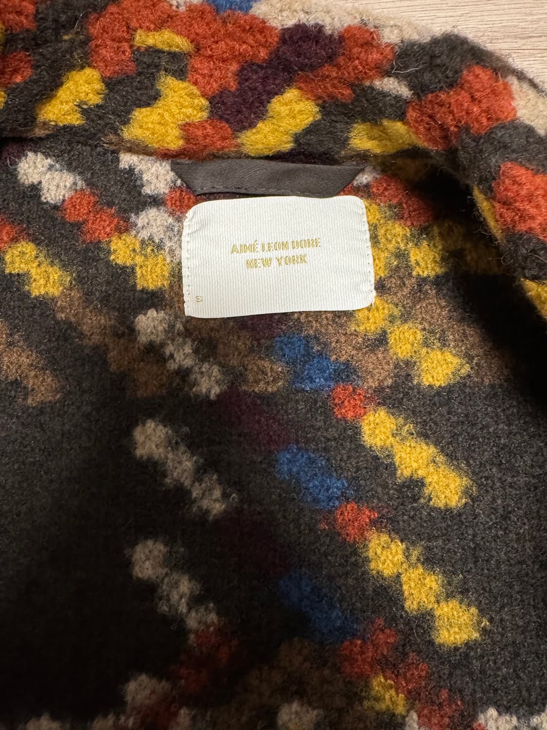 에임레온도르 블랭킷 오버셔츠 자켓 상품이미지5