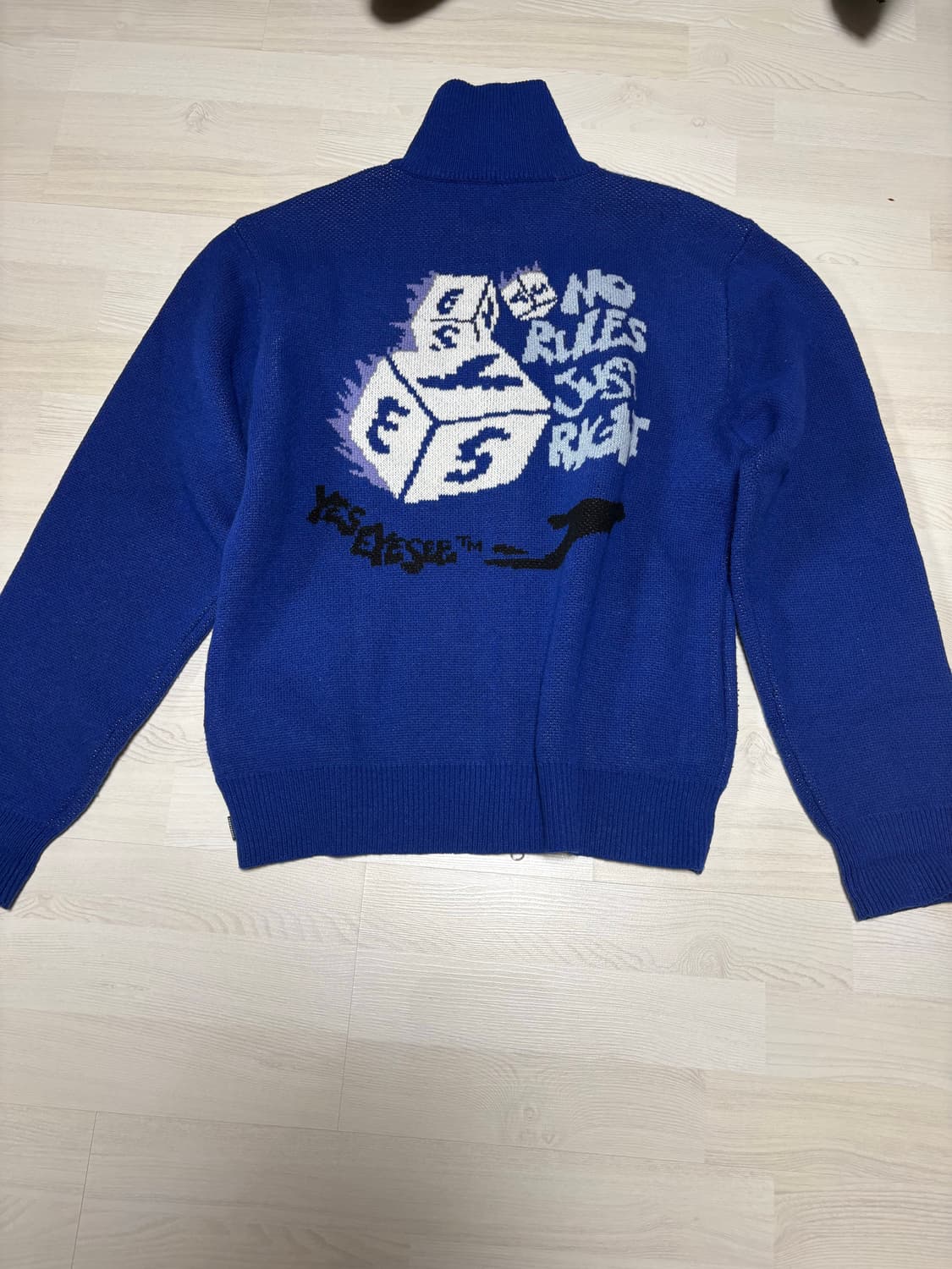 예스아이씨 / 다이스니트 풀 집업 / 로얄블루/ XL size 상품이미지2