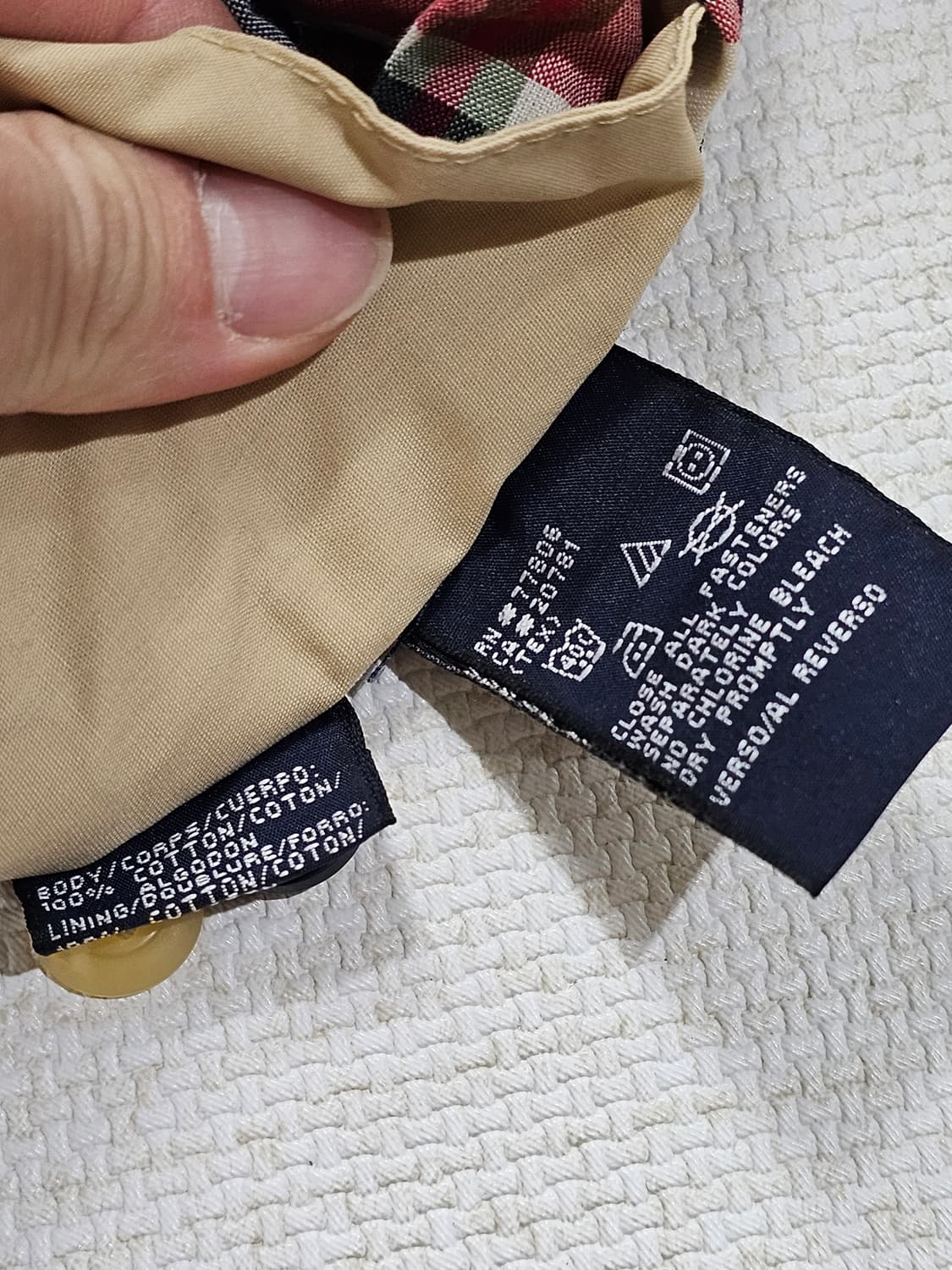 [100] 헤지스 리버시블(양면) 헤링턴 자켓 상품이미지7