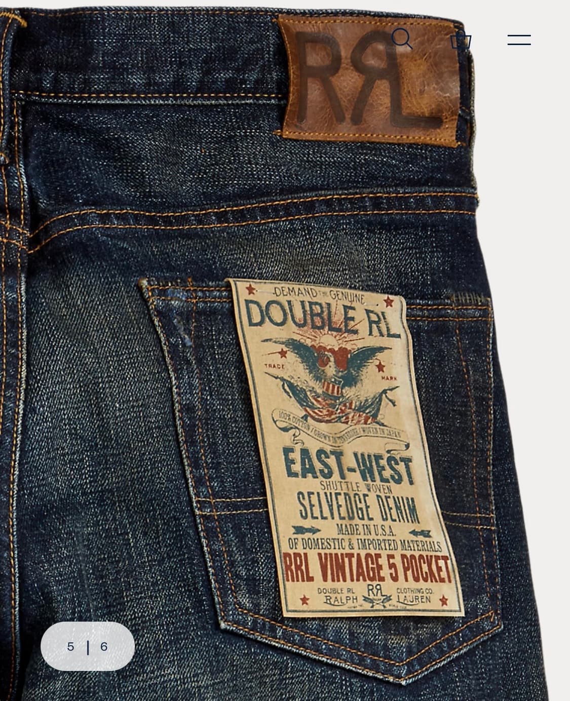 빈티지파이브포켓 기빈스 30x30 상품이미지5