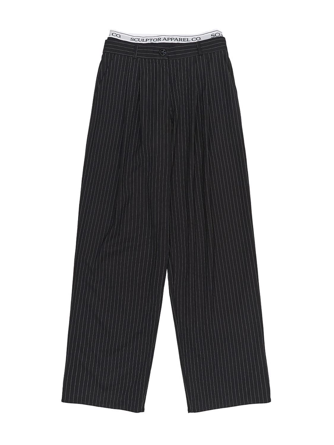 Peekaboo Lowrise Pintuck Pants 차콜컬러 상품이미지1