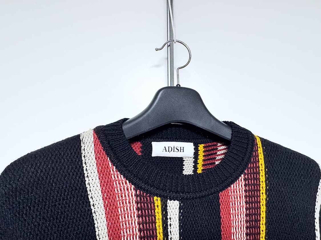 ADISH STUDIO(아디쉬)/헤비웨이트 멀티스트라이프 울니트 스웨터 상품이미지5