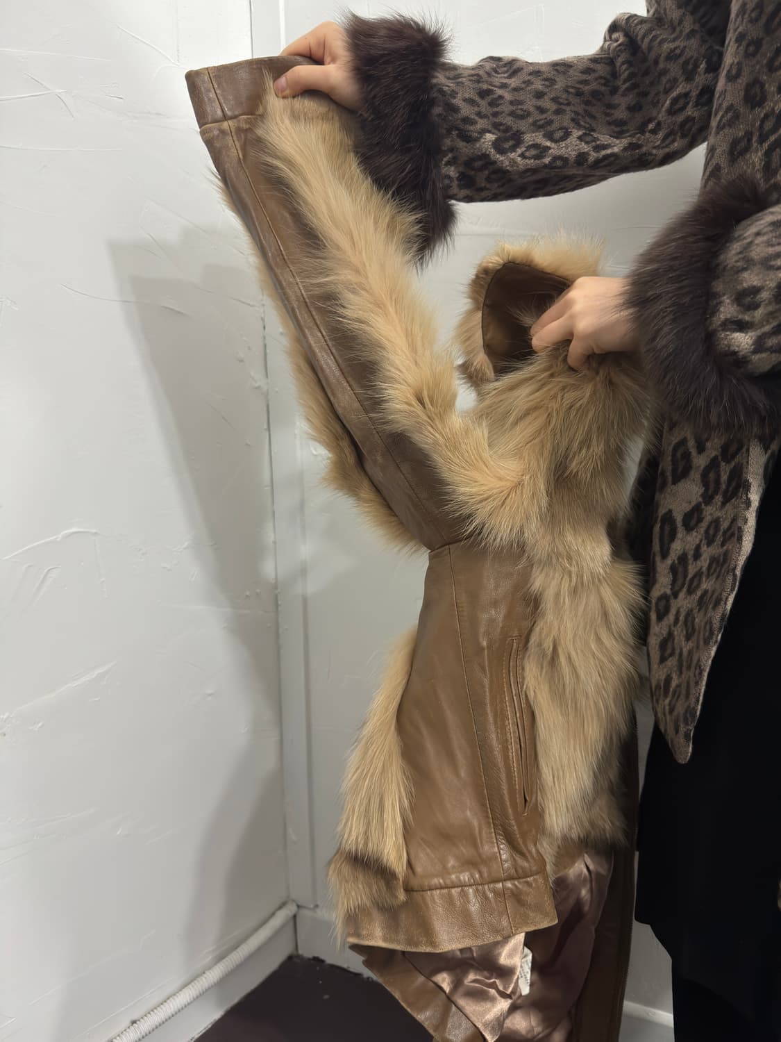 hiverreine fur leather jacket 상품이미지9