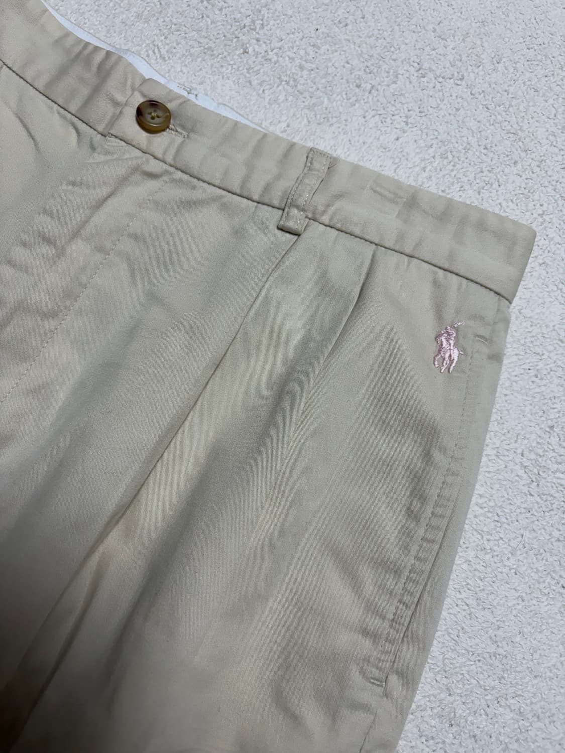 [30] 폴로 랄프로렌 골프 핑크포니 투턱 팬츠 (아이보리) 상품이미지2