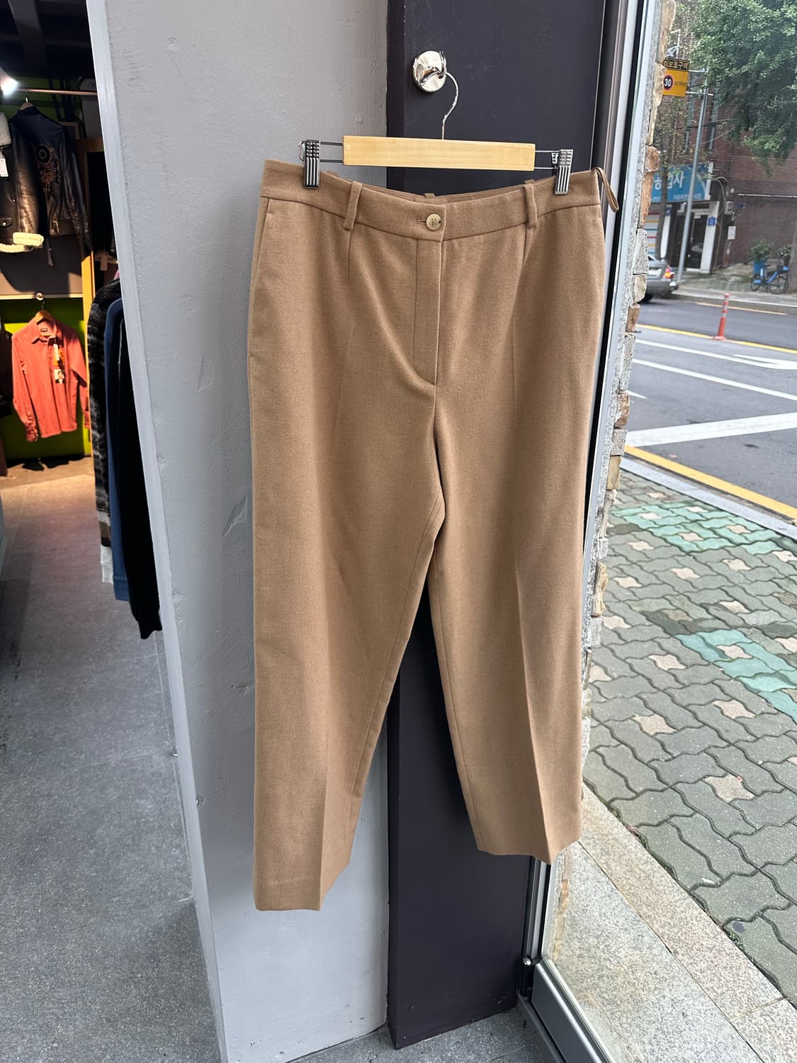 FR44/ 에르메스 CamelHair 쇼컬렉션 와이드 팬츠 상품이미지3