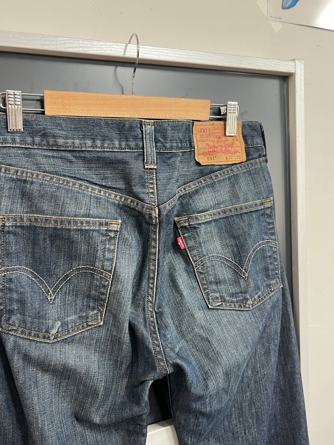 00s Levis 리바이스 501 스트레이트 버튼플라이 데님 팬츠 상품이미지2