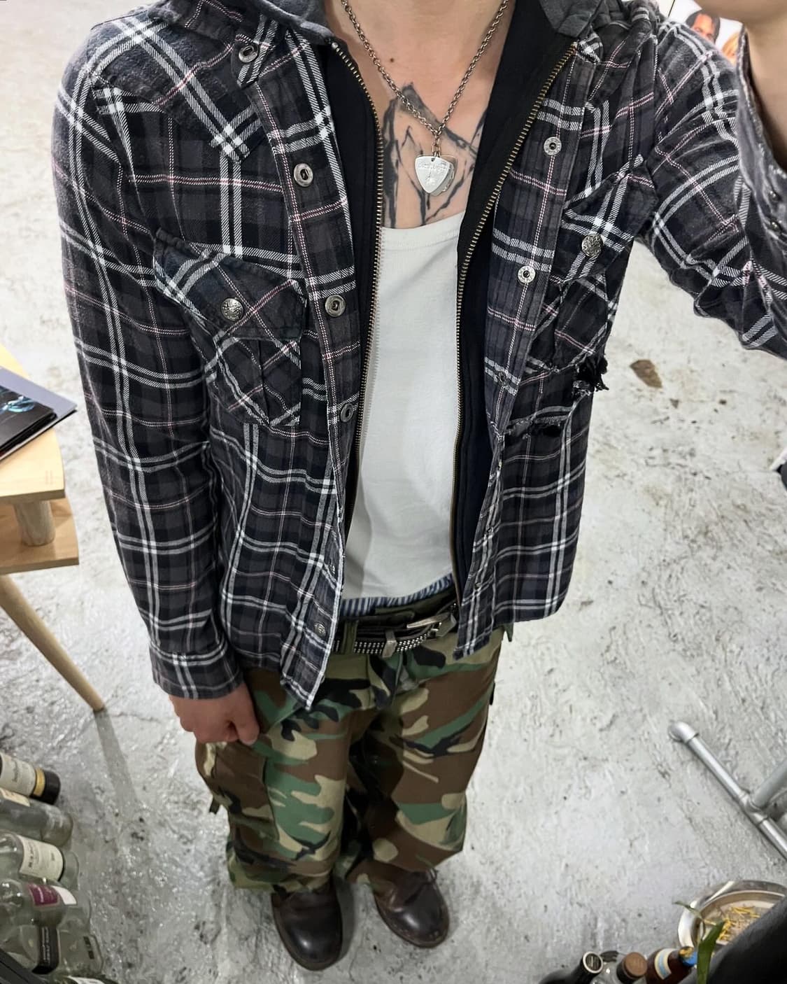 Thruxton western hood zip shirt 상품이미지1