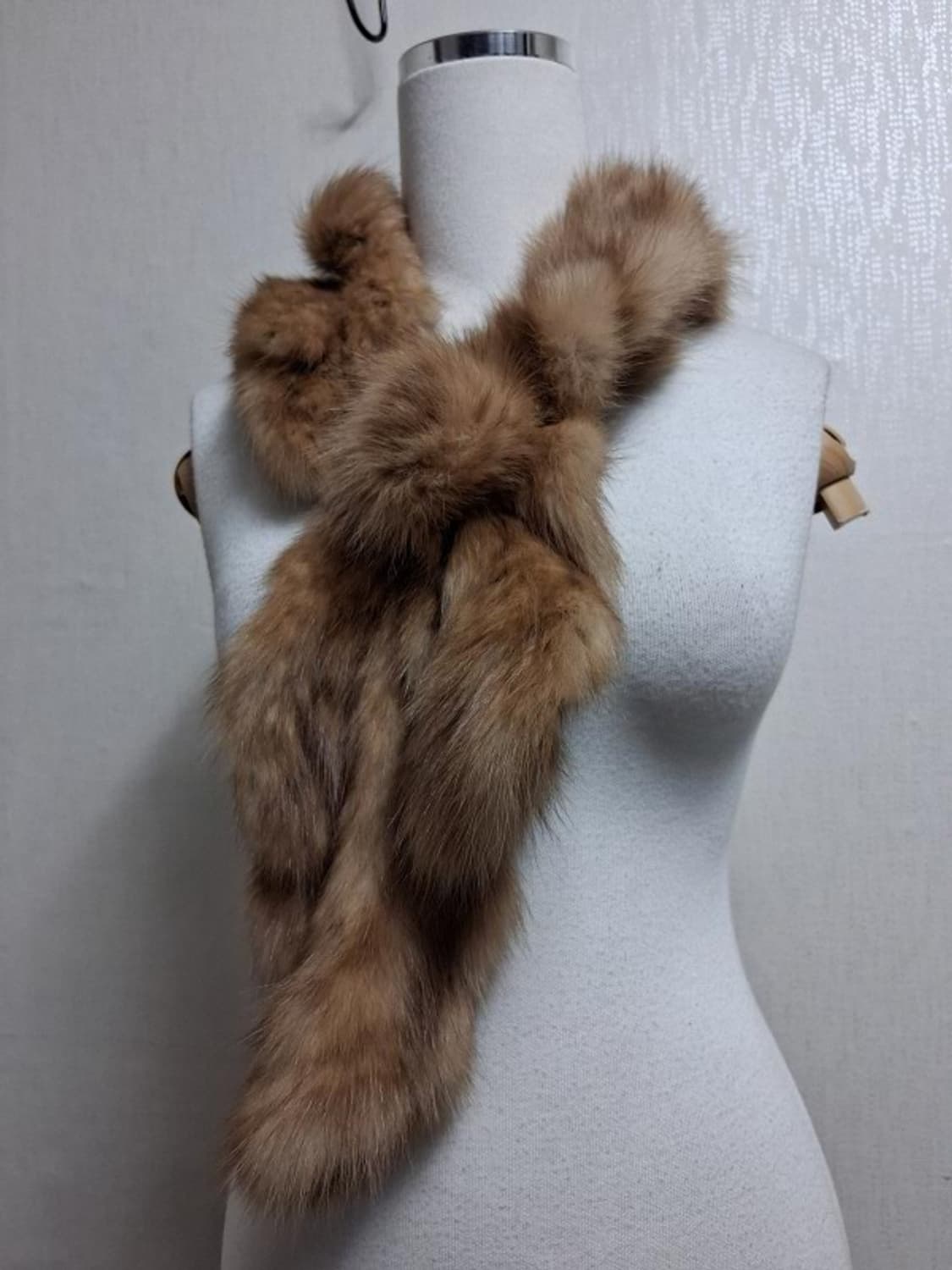 일본빈티지 수입 세이블 모피 머플러 니팅 세이블 

 상품이미지1