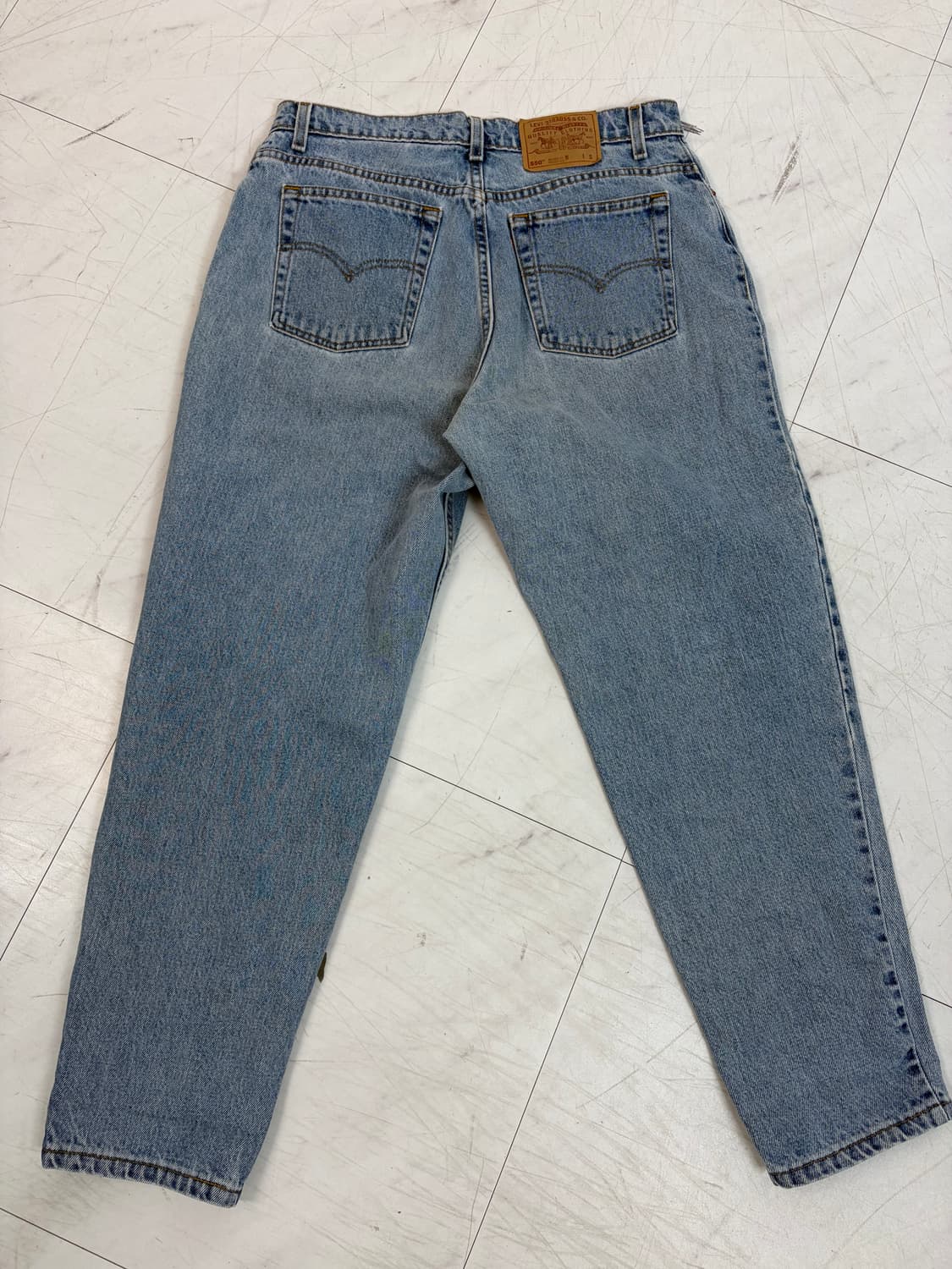a597) 34 리바이스 90s USA 550 테이퍼드 데님/청바지 상품이미지5