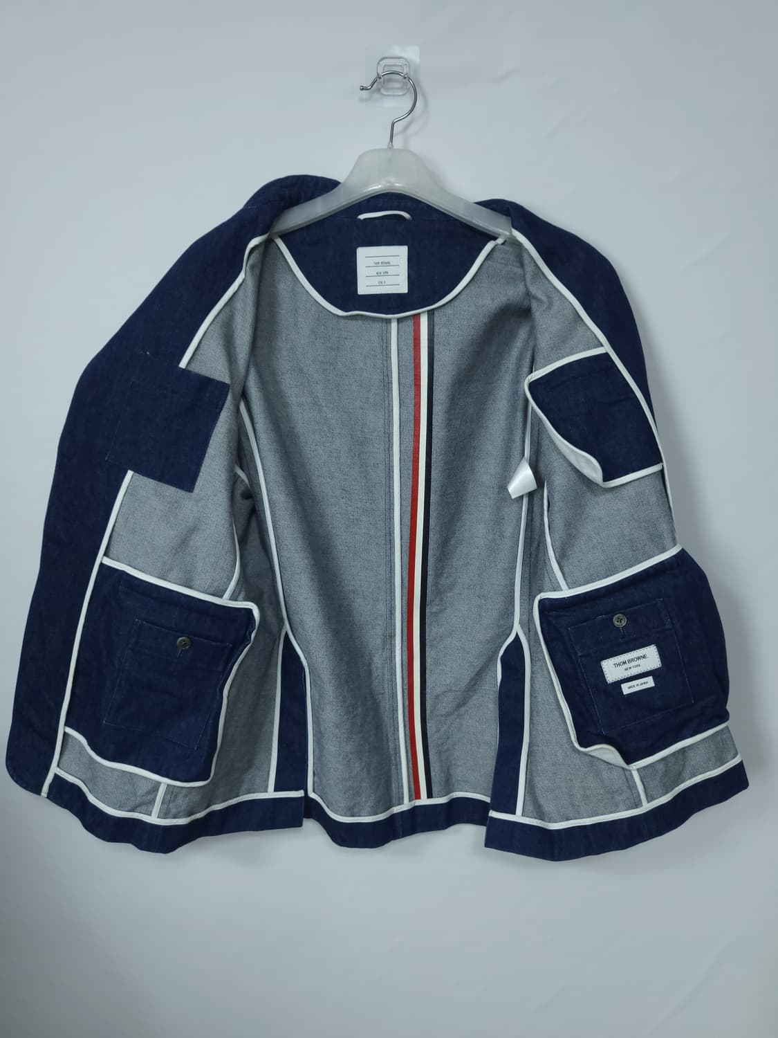 톰브라운(Thom Browne) 데님 코튼 트윌 블레이저 4 상품이미지9