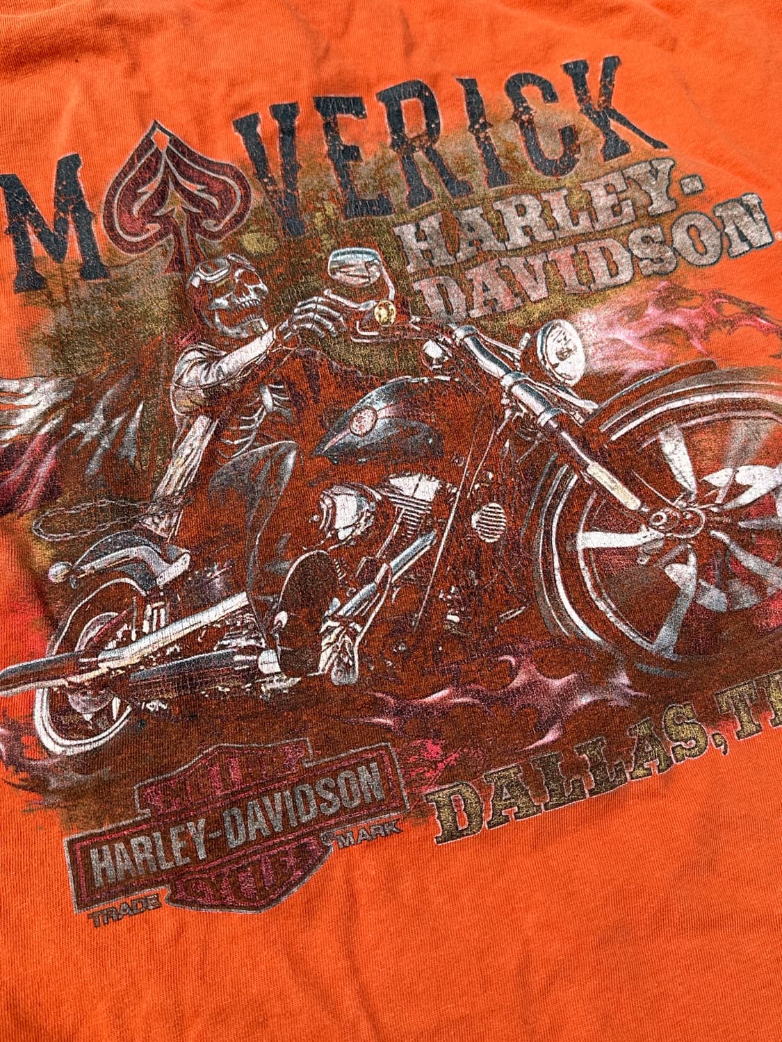 [할리데이비슨] •Vintage Orange Tee 상품이미지4