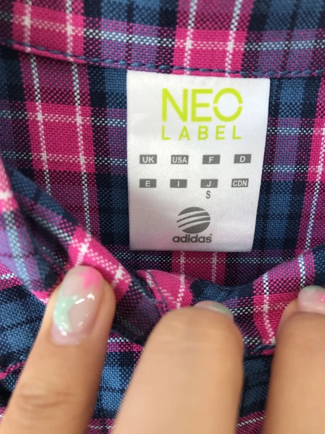 Adidas Neo Pink Check Shirt 상품이미지7