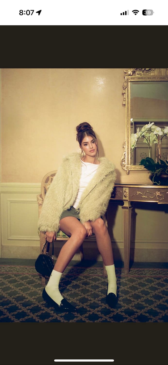 쓰리타임즈 테디베어 퍼자켓 상품이미지1