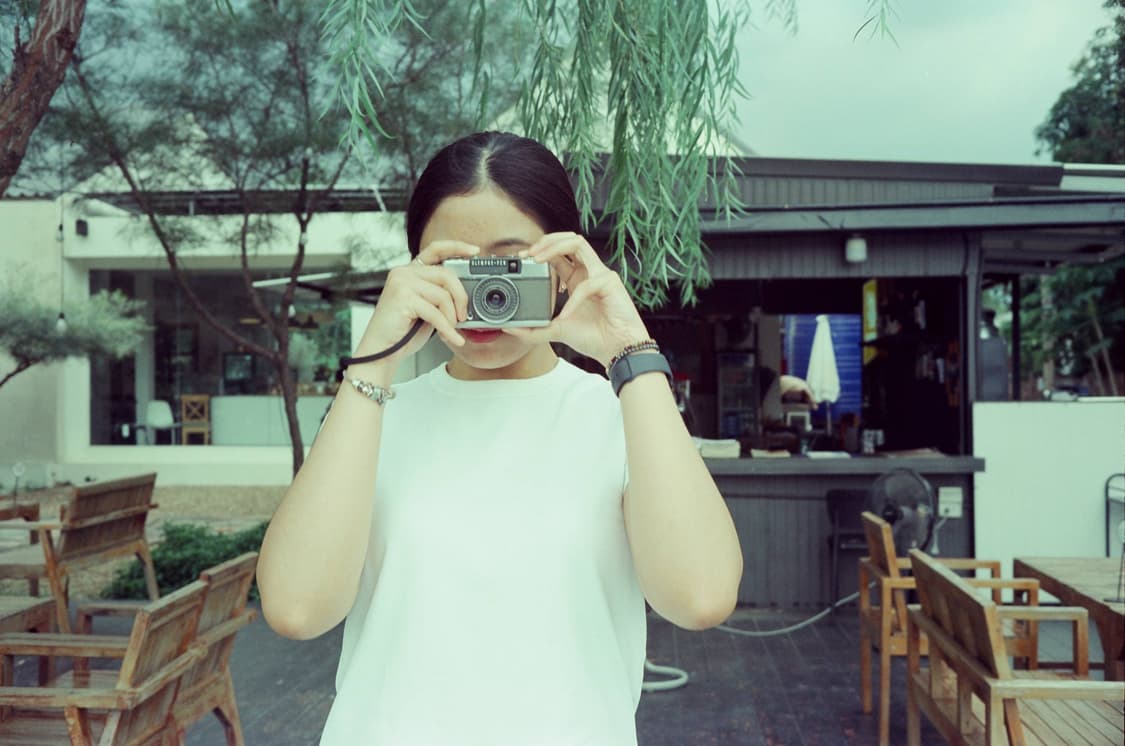 작례O 자동 노출의 정점 리코 elnica F 필름카메라 빈티지 필카 상품이미지2