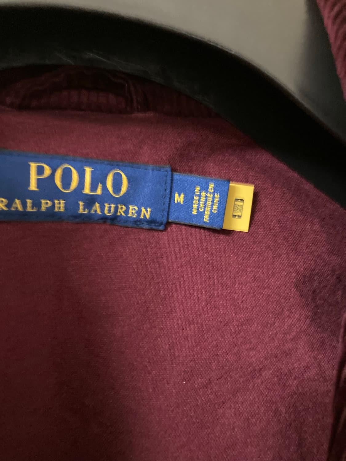 폴로 버건디 코듀로이 자켓 M(큐알텍) 상품이미지3
